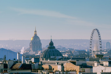 Naklejka na ściany i meble Paris. Aerial view of the city.