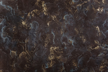 Black texture acrylic painted waves texture background. Pattern can used for wallpaper or skin wall...
