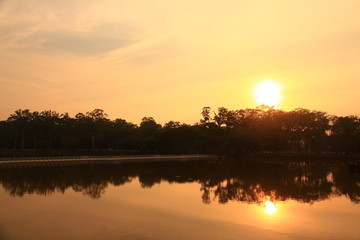 Fototapeta premium Angkor Wat at Sunset, Cambodia