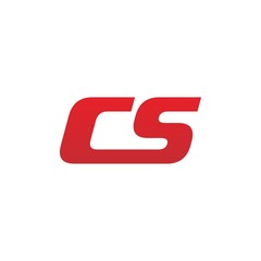 cs Lowercase Text Logo Vector