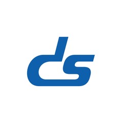 ds Lowercase Text Icon Logo Vector