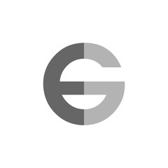 EG Text Letter Logo Vector