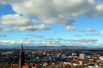 Blick auf Freiburg im Breisgau