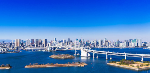 レインボーブリッジと東京ベイエリア