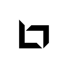 B Text Initial Logo Vector