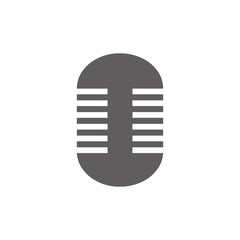 Classic Microphone Icon Logo Vector