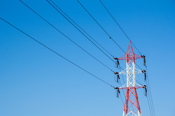 High voltage electric pole