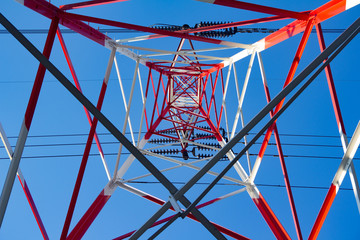 High voltage electric pole