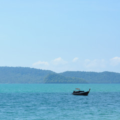 Boat on Andaman sea, Thailand