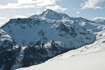 Fototapeta na wymiar La Plagne, French Alps