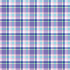 Scottish cell blue, violet, white seamless pattern, colorful background, english style.Geometric background