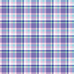 Scottish cell blue, violet, white seamless pattern, colorful background, english style.Geometric background