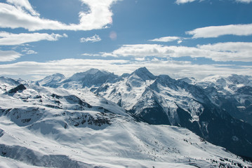 Fototapeta na wymiar La Plagne, French Alps