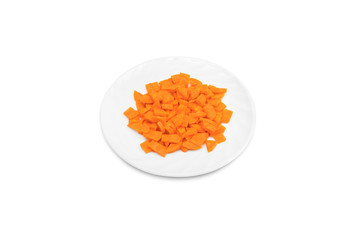 slices of carrot on plate