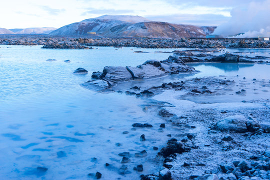 The Geothermal Power Station at the Blue lagoon Iceland