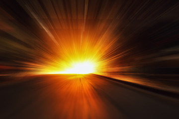 Zoom background with colors of light sparks