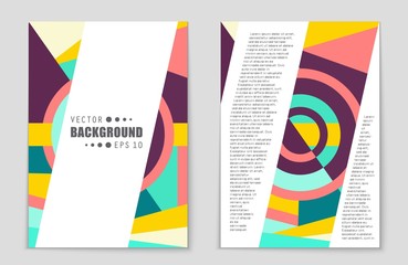 Abstract vector layout background set. For art template design, list, front page, mockup brochure theme style, banner, idea, cover, booklet, print, flyer, book, blank, card, ad, sign, sheet,, a4.