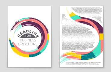 Obraz premium Abstract vector layout background set. For art template design, list, front page, mockup brochure theme style, banner, idea, cover, booklet, print, flyer, book, blank, card, ad, sign, sheet,, a4.