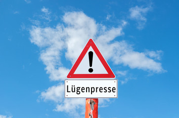 Lügenpresse Schild