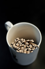 wood ice-cream stick in a cup