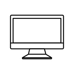 computer desktop isolated icon vector illustration design