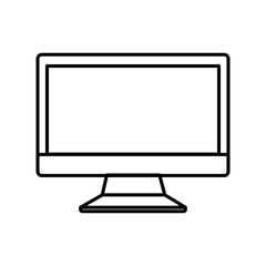 computer desktop isolated icon vector illustration design