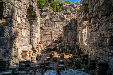 Fototapeta premium ruins of an ancient city Phaselis in Turkey