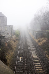 Railway Lines and mist