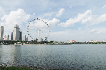 Obraz premium Singapore Flyer the giant ferris wheel in Singapore