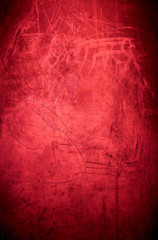 Grunge red background texture / vintage  textured wall  in dark