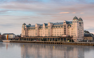 Fototapeta premium The pink building is Havnelageret