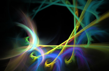 abstract multicolored fractal pattern