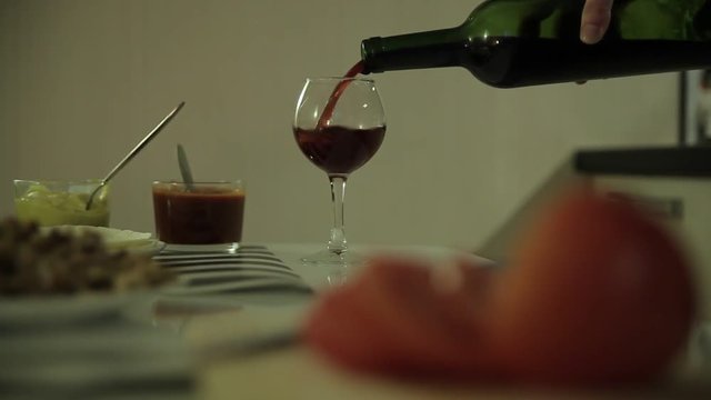 the foods on the table close-up