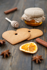 Cookies in the form of hearts