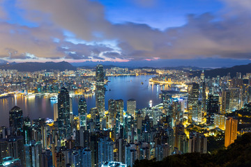 Hong Kong city at morning