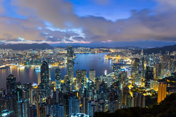 Fototapeta premium Hong Kong city at morning