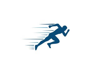 Running  man logo - 136068390