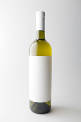 Wine bottle on background