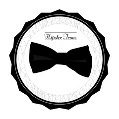 Isolated label with a necktie and text, Hipster Vector illustration