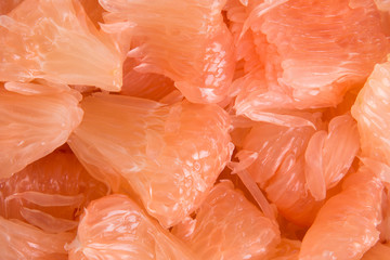 Juicy red fruit pomelo