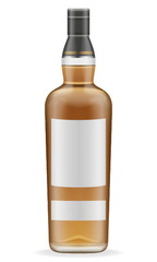 Realistic whiskey bottles