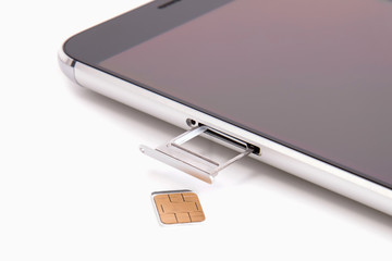 Replacing the SIM card in the phone