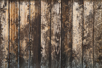 Fototapeta na wymiar Old vintage dark stains wooden planks background