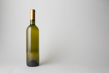 Wine bottle on background - Mock-up