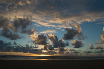 Sunrise in the beach