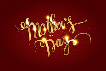 happy mother s day in gold lettering