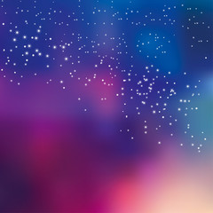 night sky stars concept vector illustration for background. simp