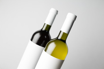 Close-up of two bottles