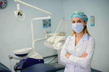 young woman dentist