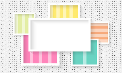 Obraz premium Vector abstract white objects for your text